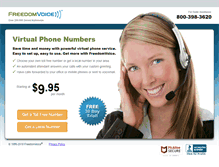 Tablet Screenshot of orders.freedomvoice.com
